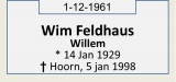 Beschrijving Wim Feldhaus